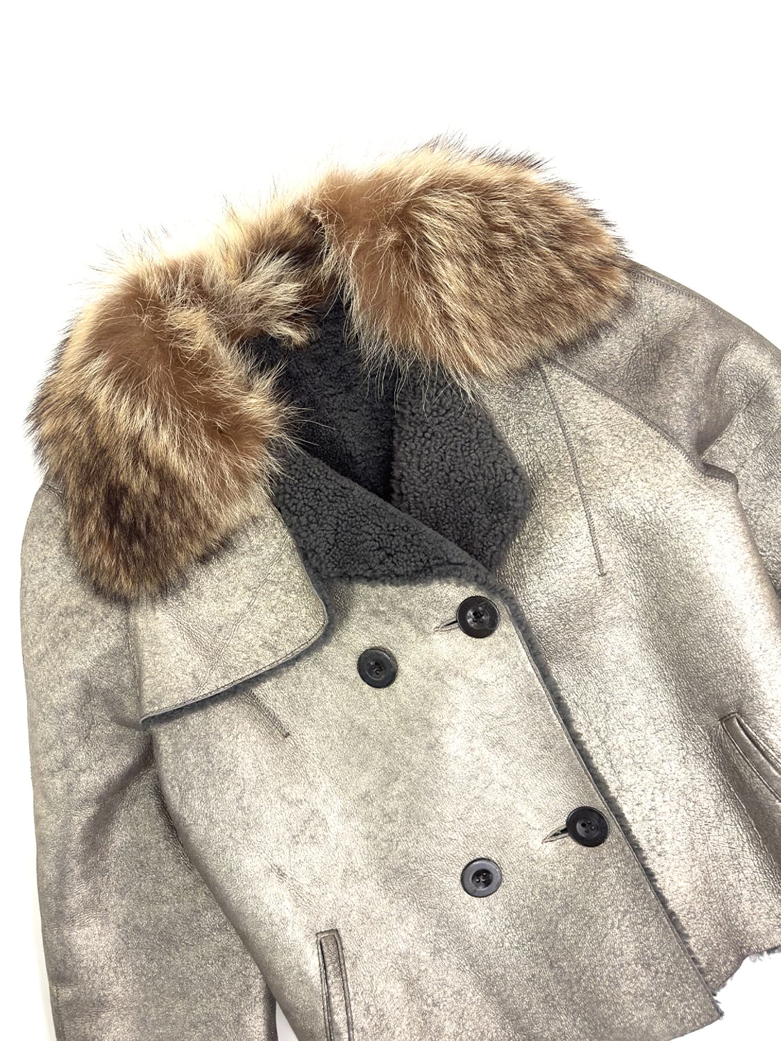 Battistoni Shearling Short Jacket/ Os 상품이미지5