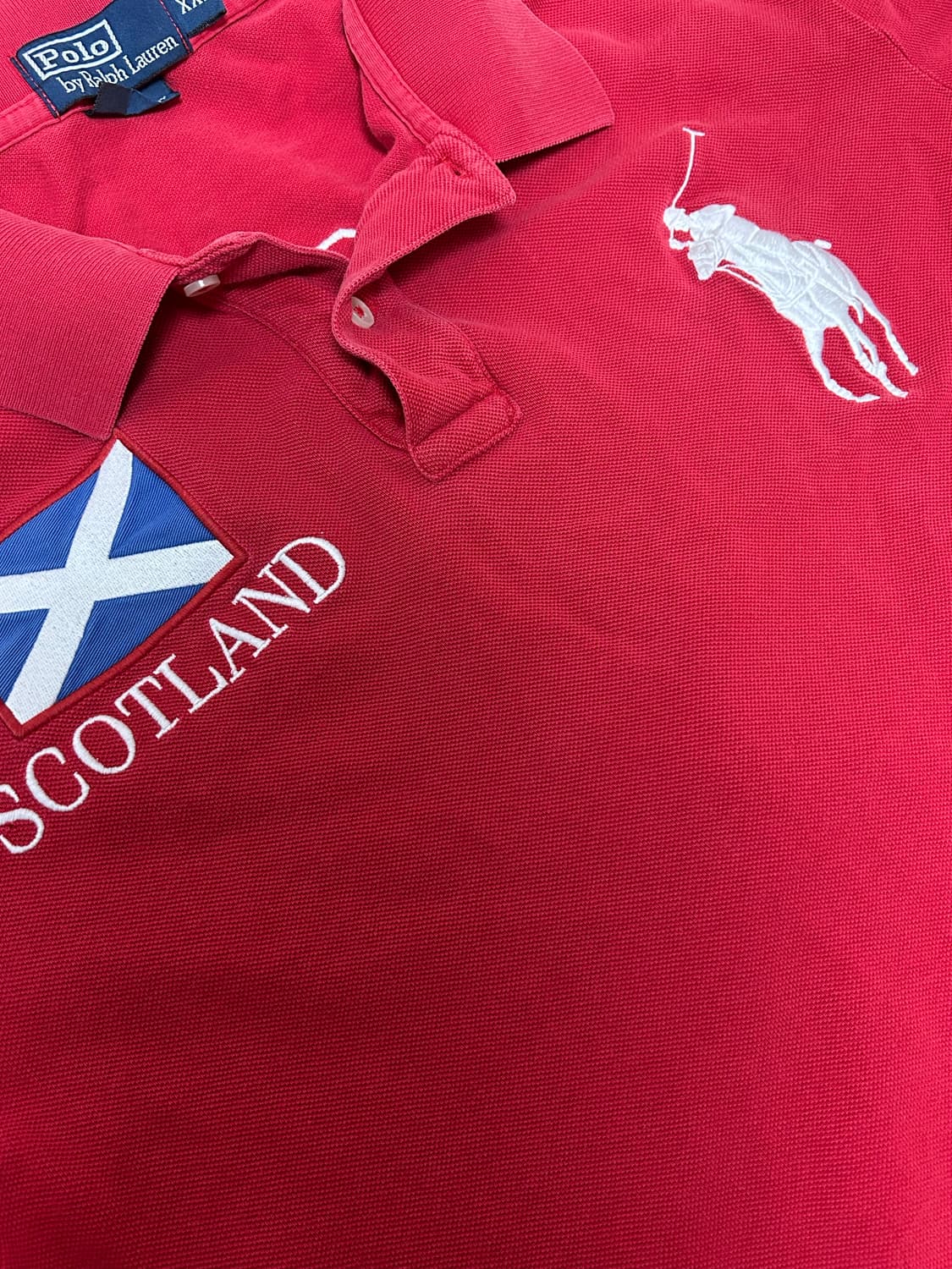 폴로 랄프로렌 스코틀랜드 레드 pk티 상품이미지3