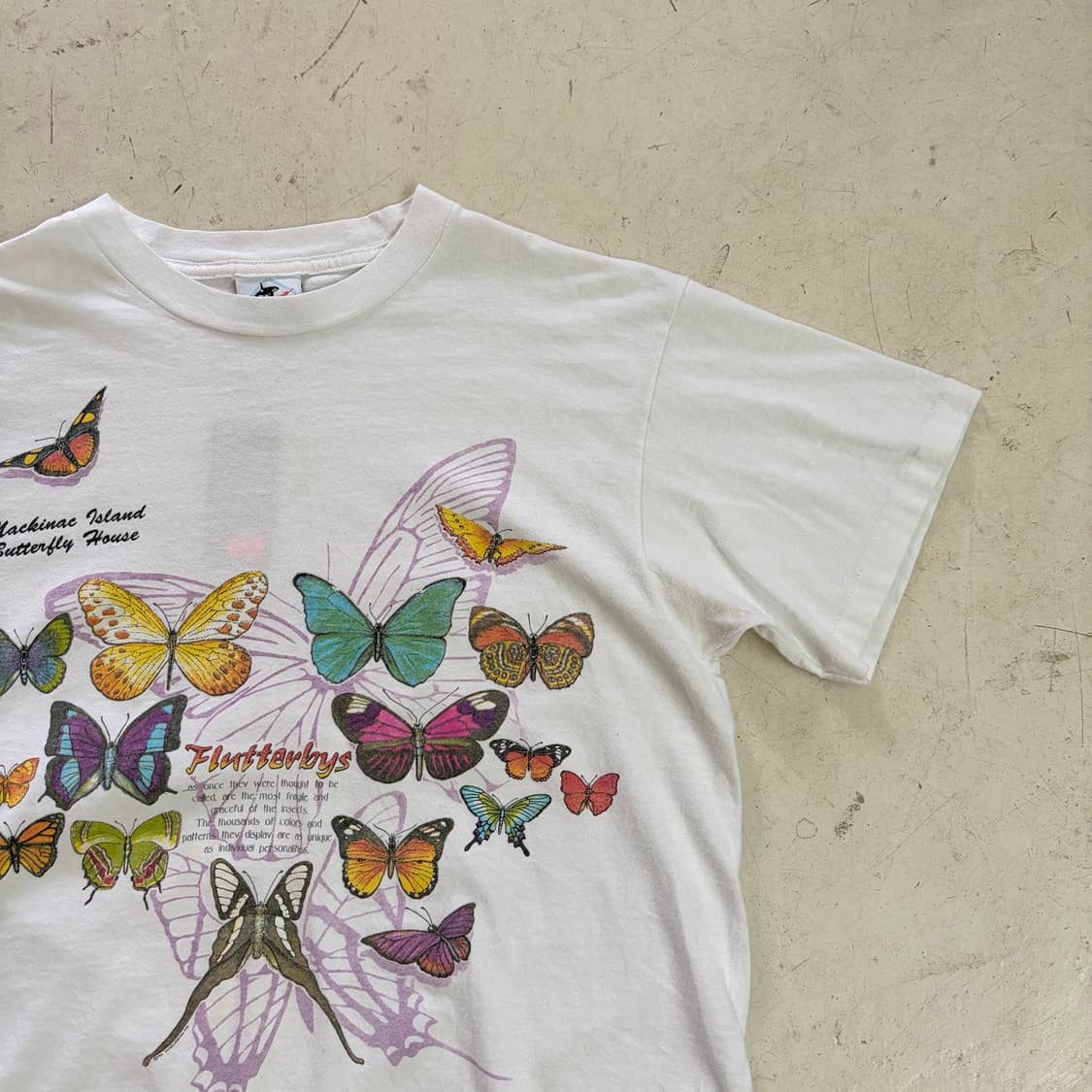 90s USA Harlequin Nature Graphics 반팔티 L 상품이미지2