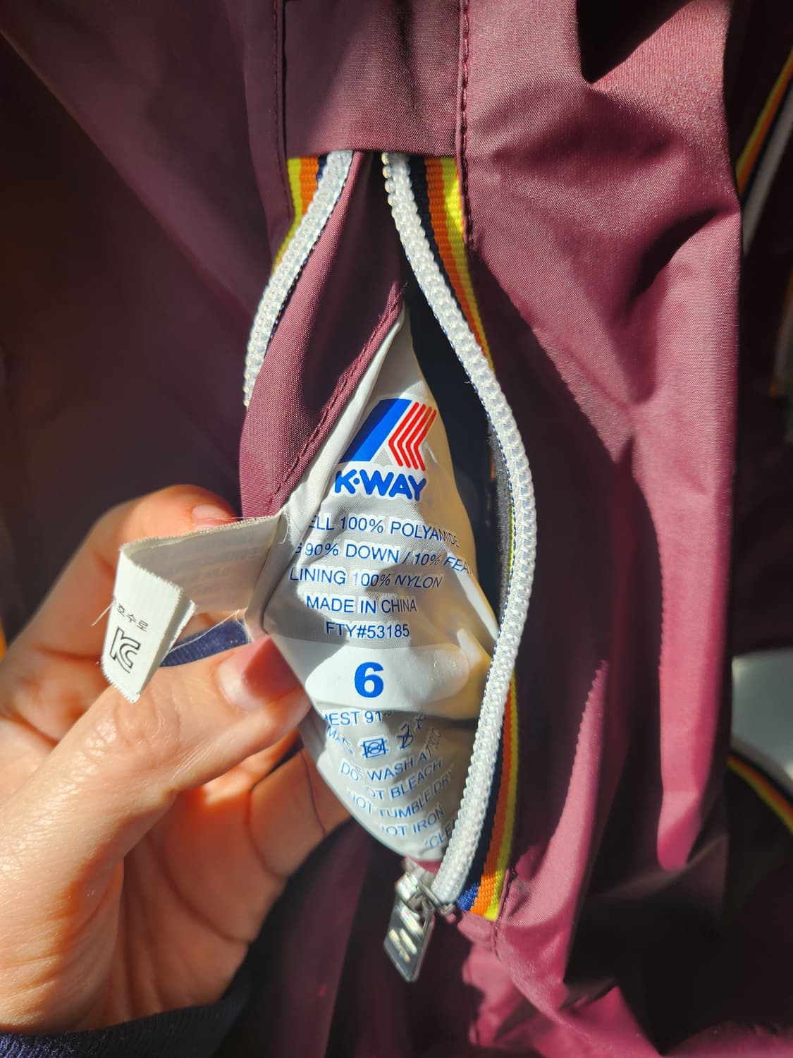 K.WAY 까웨 여성 패딩/ 리버시블 / 여성 다운패딩 상품이미지2