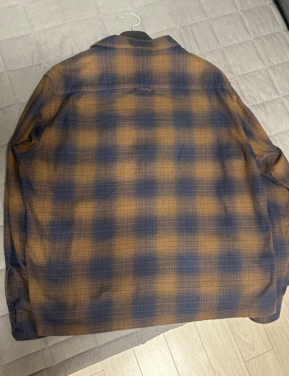 헤리티지플로스 플란넬 셔츠 브라운 상품이미지2