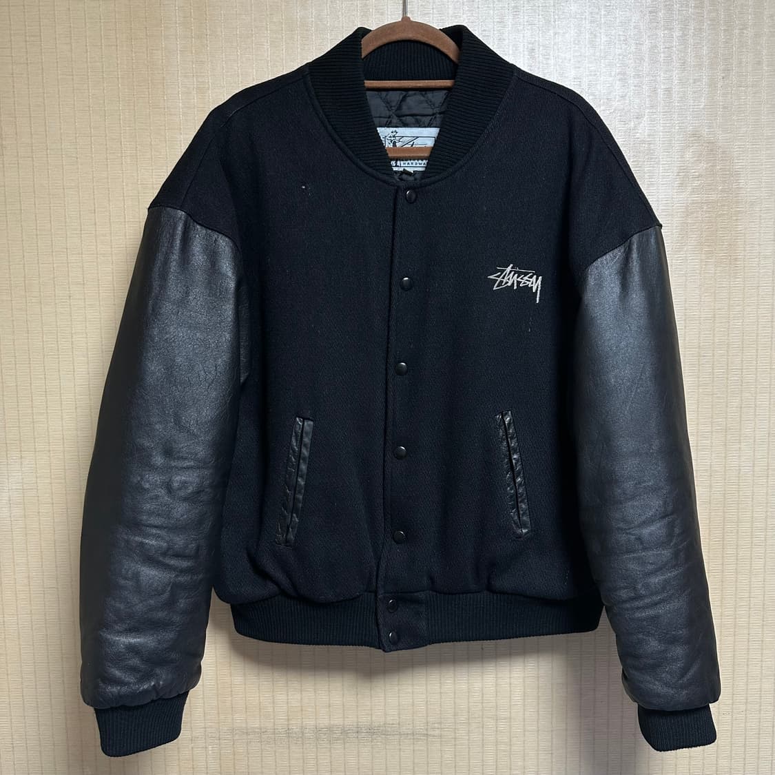 80s 올드 빈티지 스투시 홈보이 바시티 자켓 L사이즈 상품이미지2