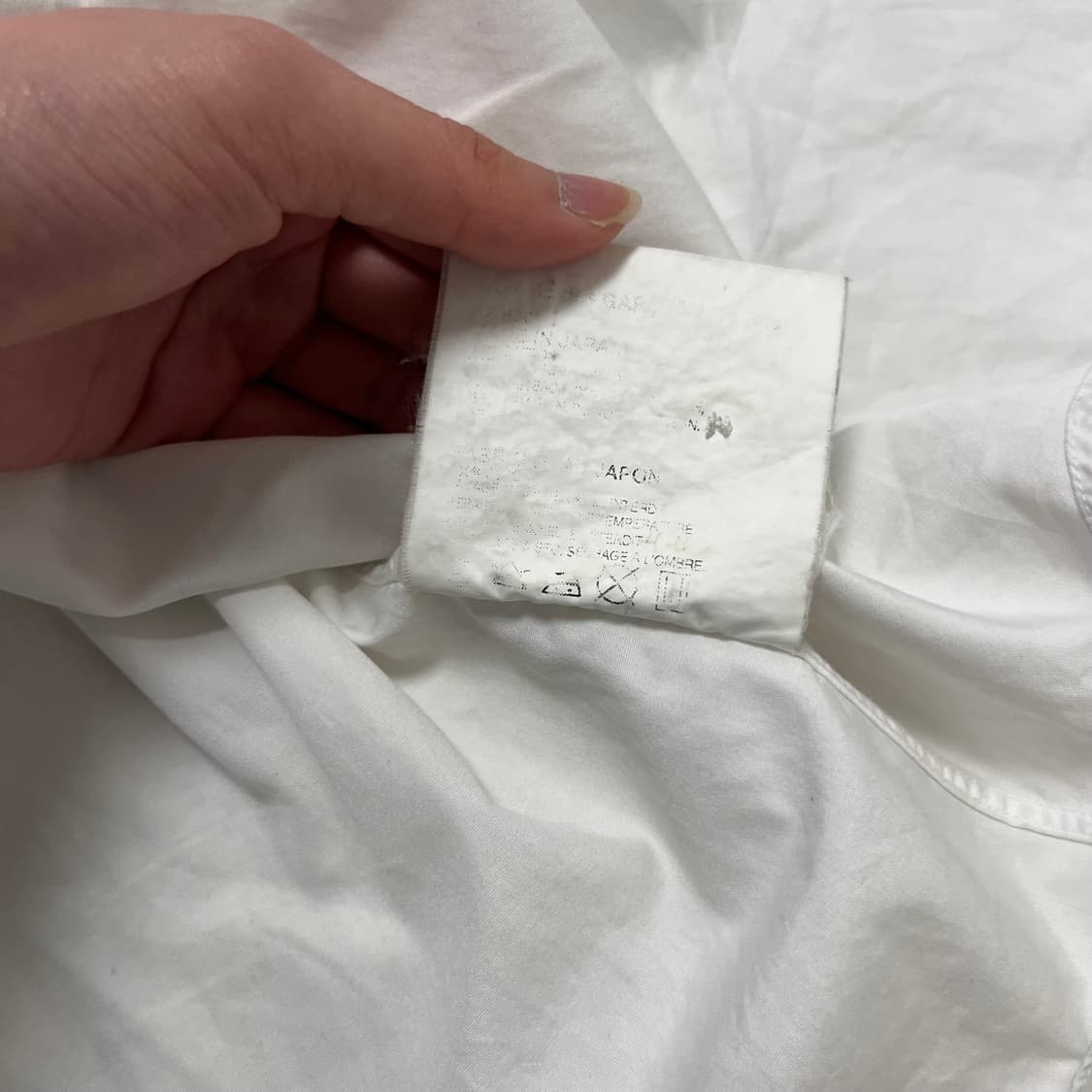 Comme des Garçons white logo shirt  상품이미지7