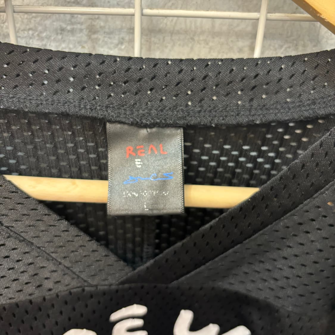 빈티지 리얼 팝 바이 블랙 메쉬 긴팔 티셔츠 L 상품이미지6