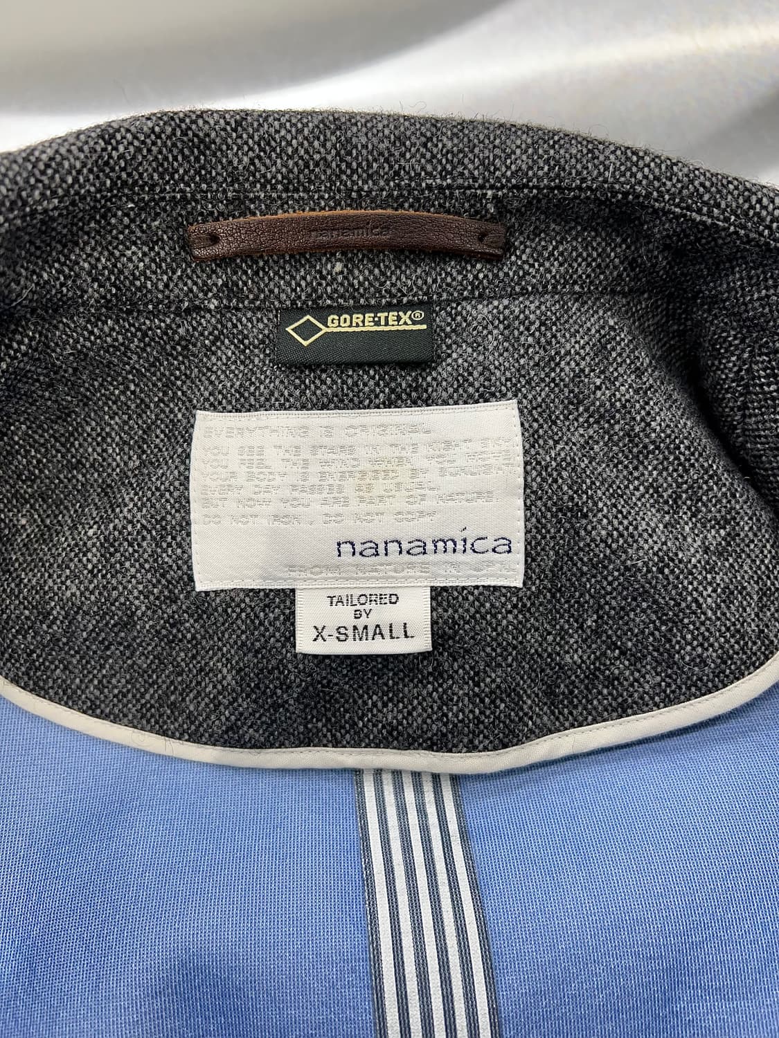 나나미카 차콜 고어텍스 울 체스터필드 카라 코트 상품이미지7