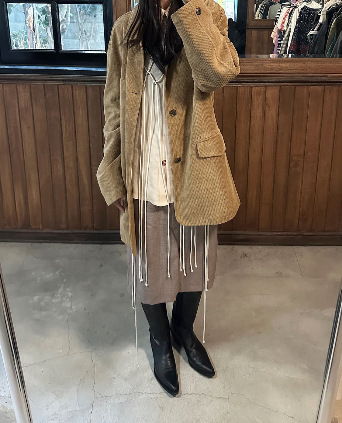 JIL SANDER check back pleats skirt 상품이미지2