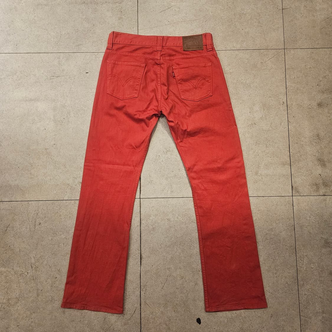 32inch 리바이스 523 레드 핑크진 데님팬츠 상품이미지1