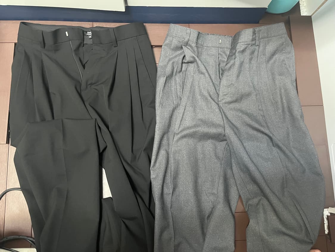 프레리 와이드 그레이 슬랙스(급처) 상품이미지2