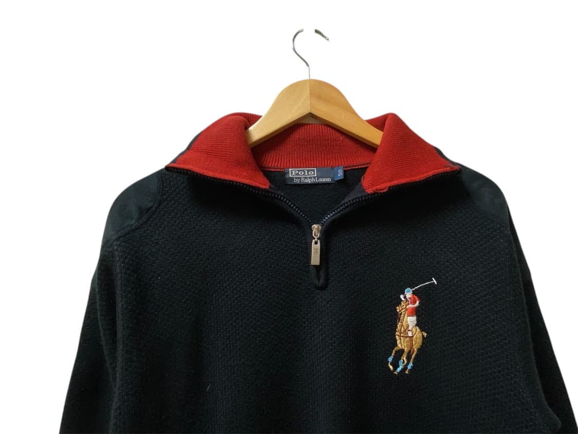 폴로랄프로렌 빅포니 와플니트 반집업 L 상품이미지3