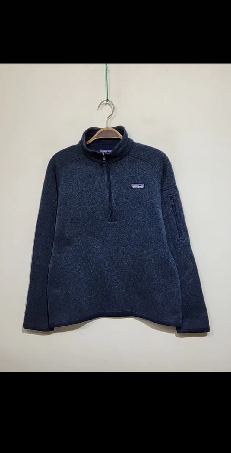(L) 파타고니아 반집업 티셔츠 네이비 긴팔티 등산복  상품이미지1