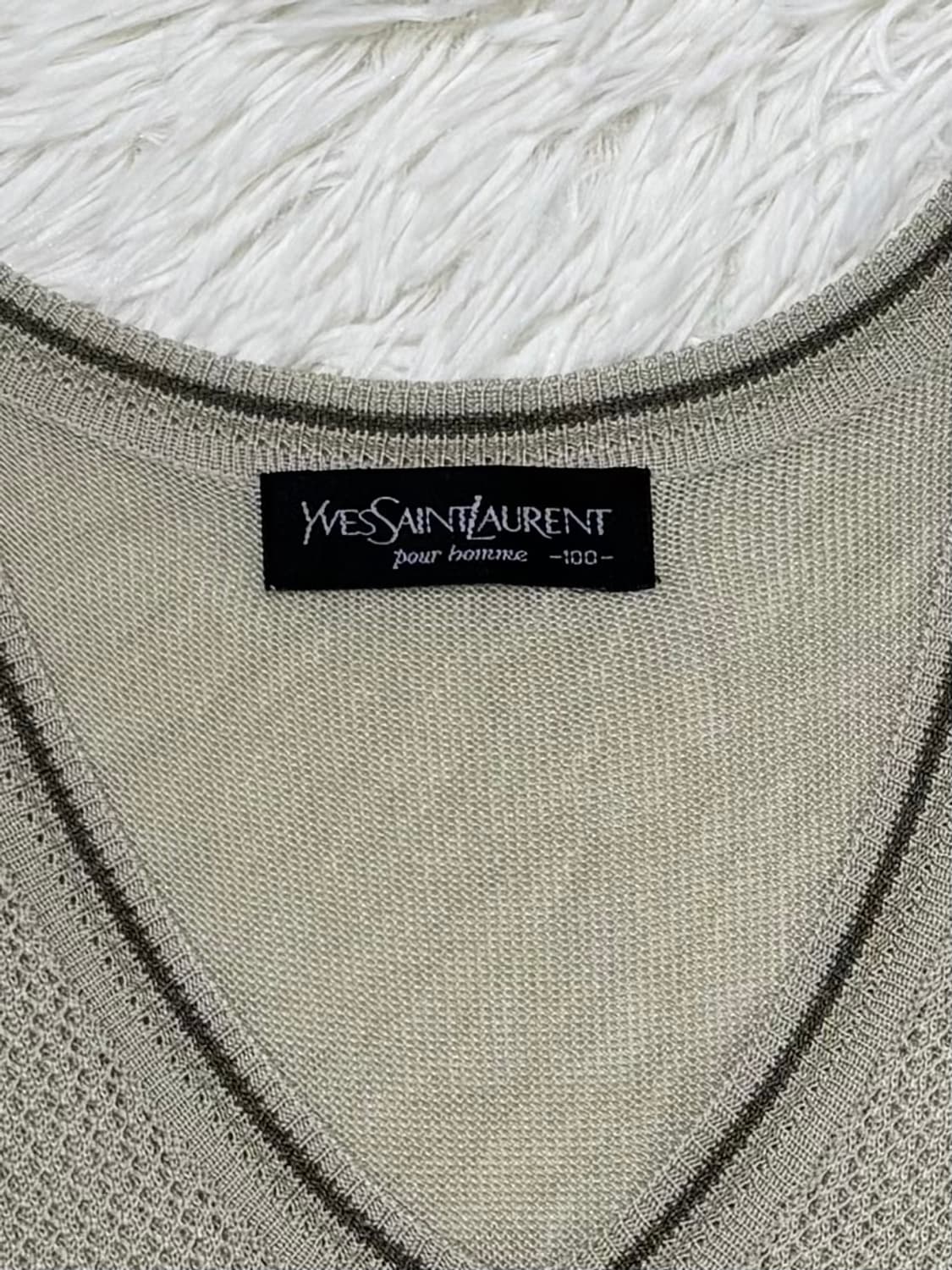 YSL 90’s 네트 니트 조끼 상품이미지6