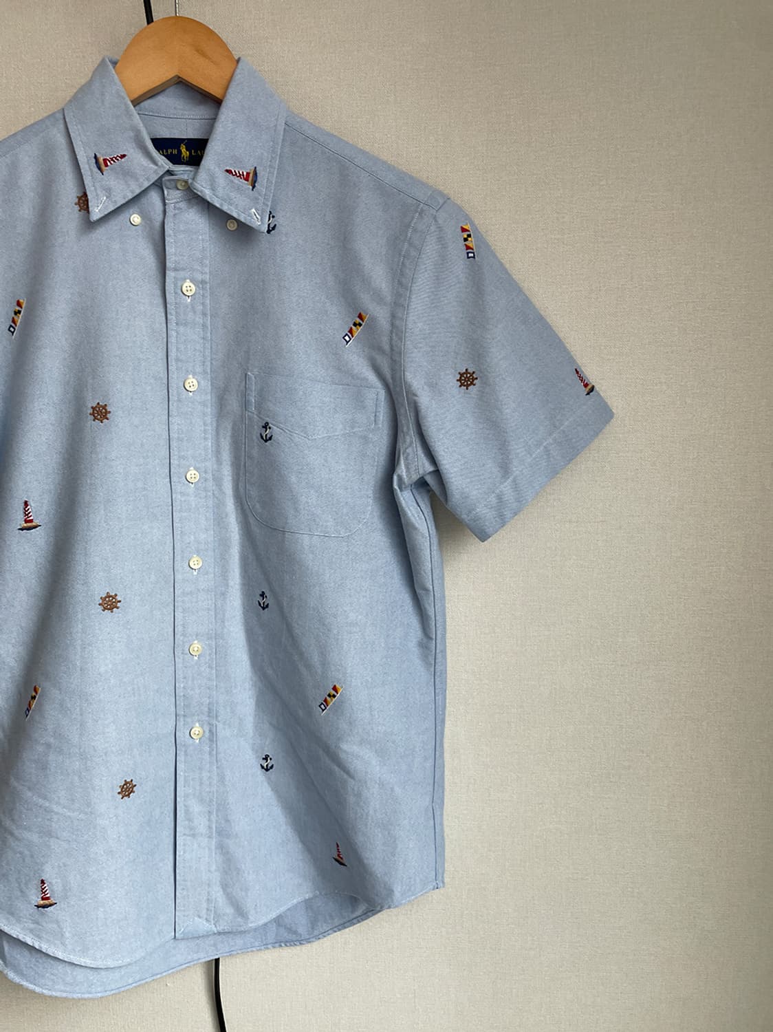 폴로 랄프로렌 옥스포드 자수 반팔셔츠 상품이미지3