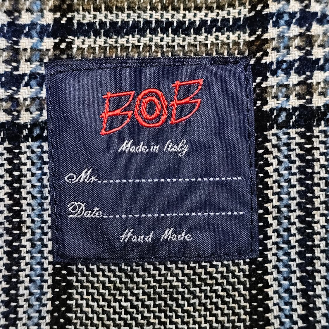 BOB 비오비 이태리정품 핸드메이드 체크블레이져 남성자켓 95 상품이미지6