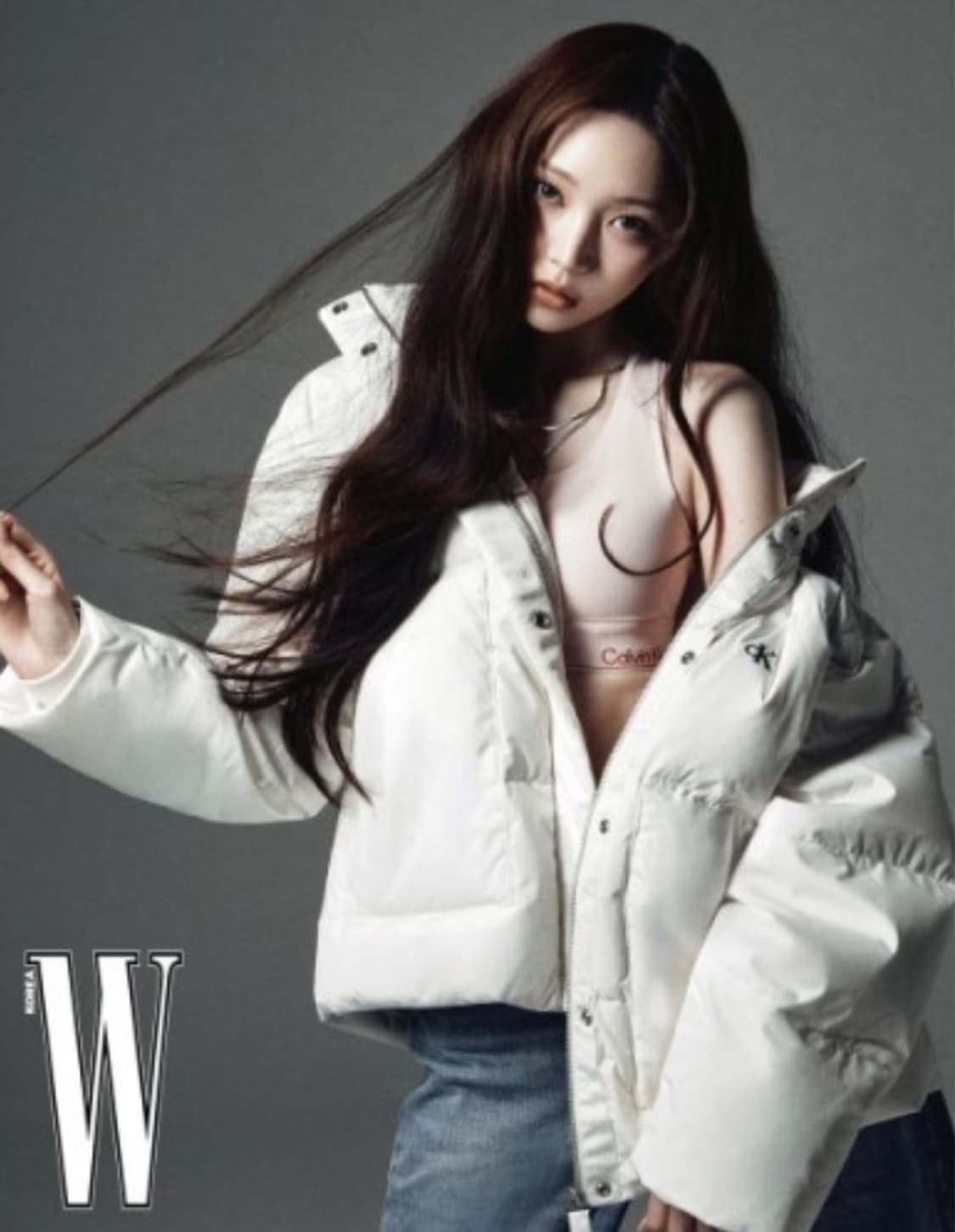 켈빈클라인 덕다운 패딩 아이보리 상품이미지1