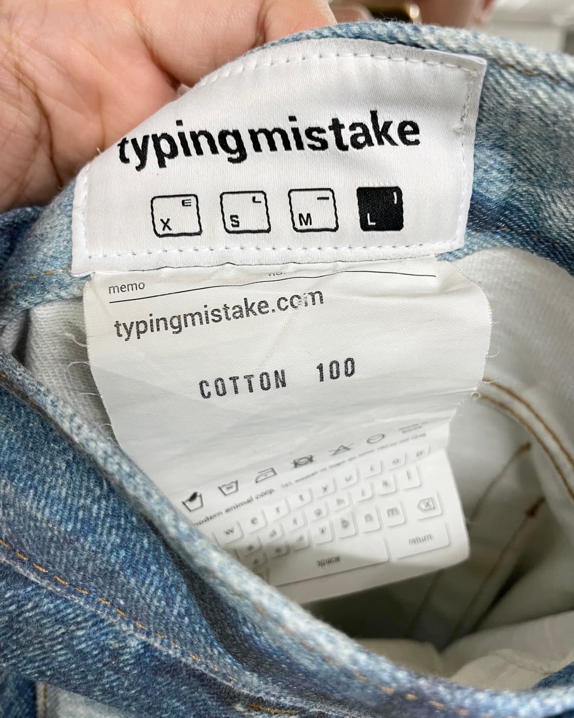 Digital printed denim pants  상품이미지8