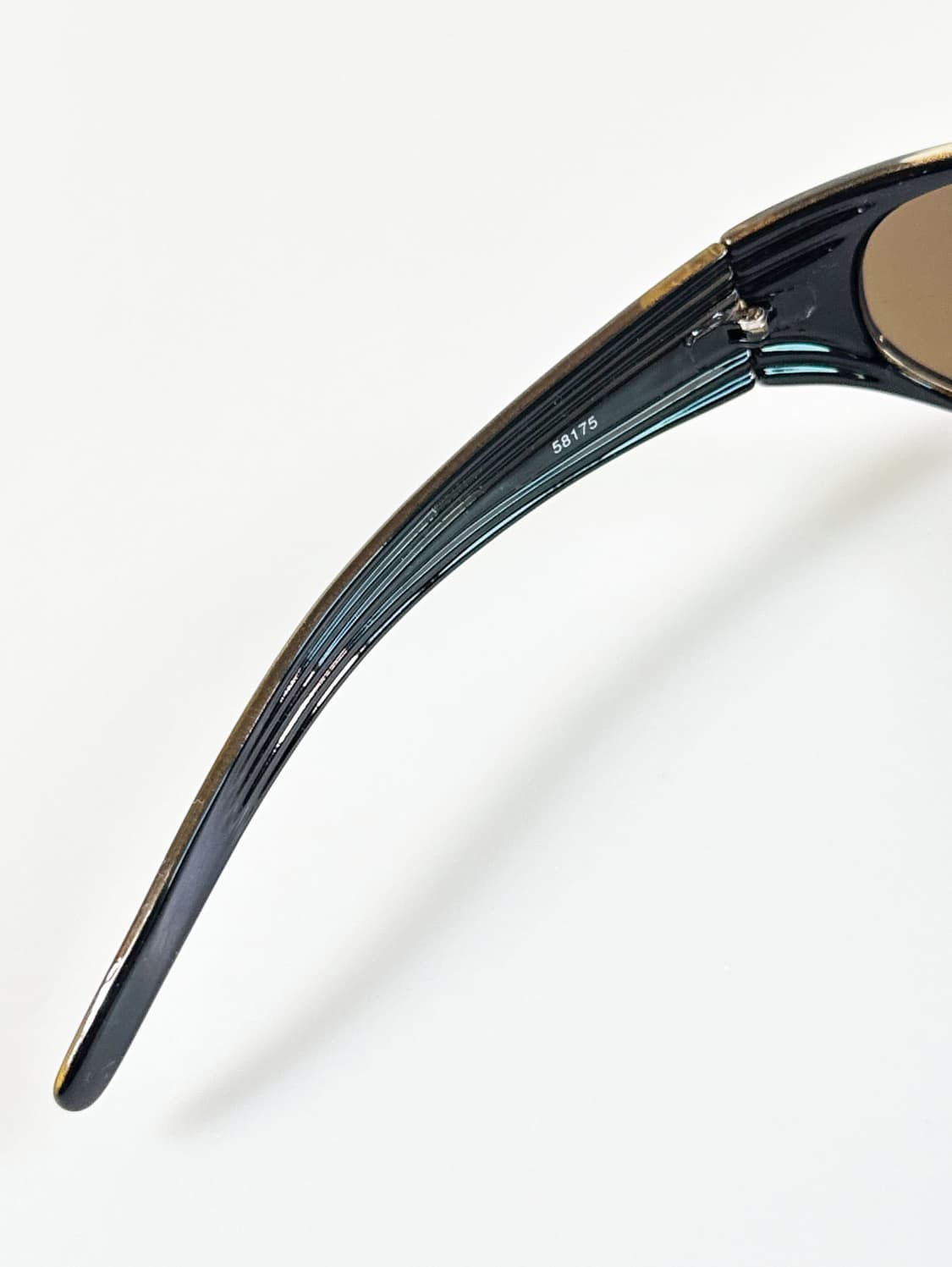 90s 볼드 오벌 쉴드 브라운 그라디언트 빈티지 선글라스 상품이미지7