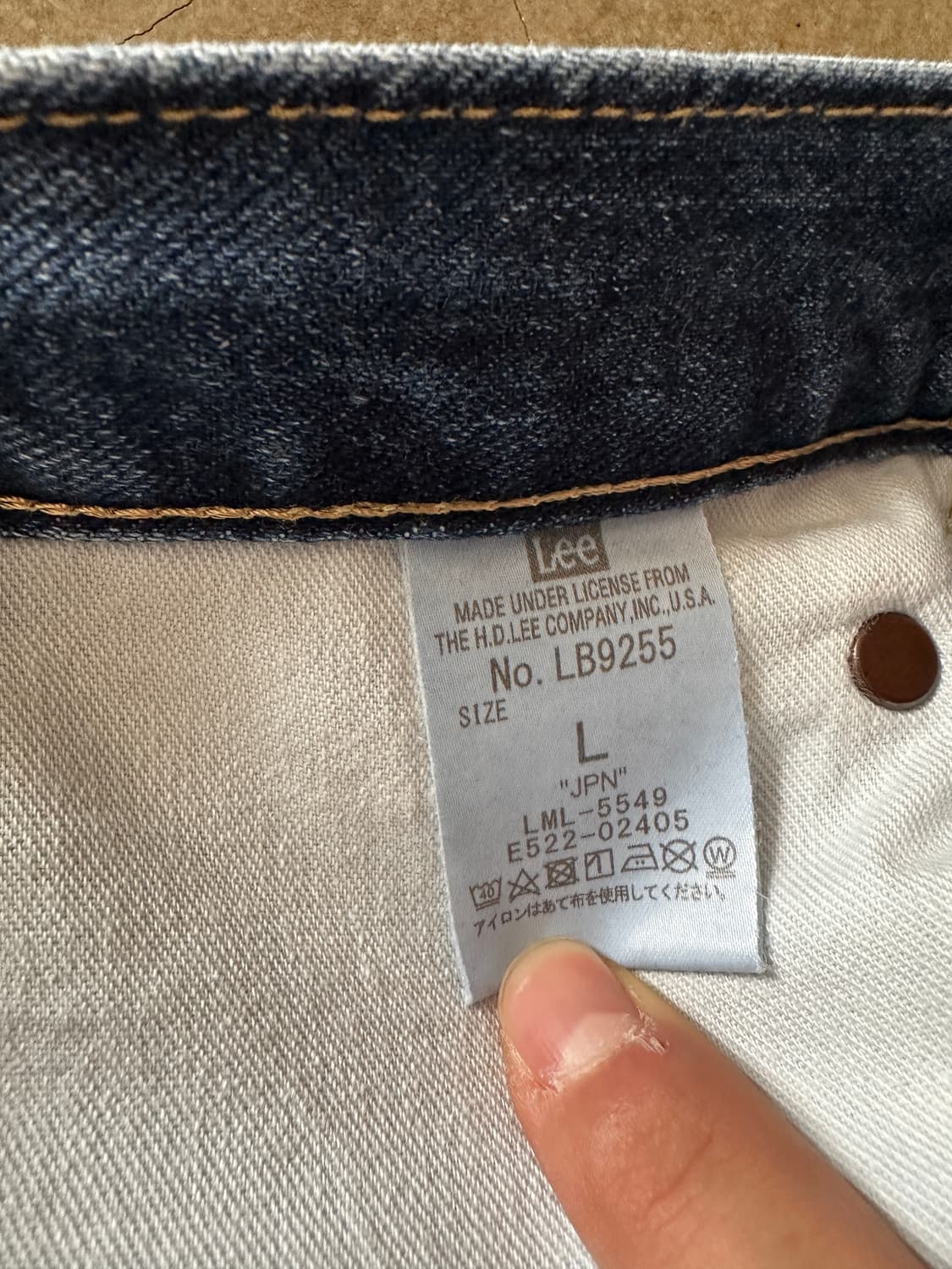 Lee LB9255 Vintage Denim Pants 상품이미지4