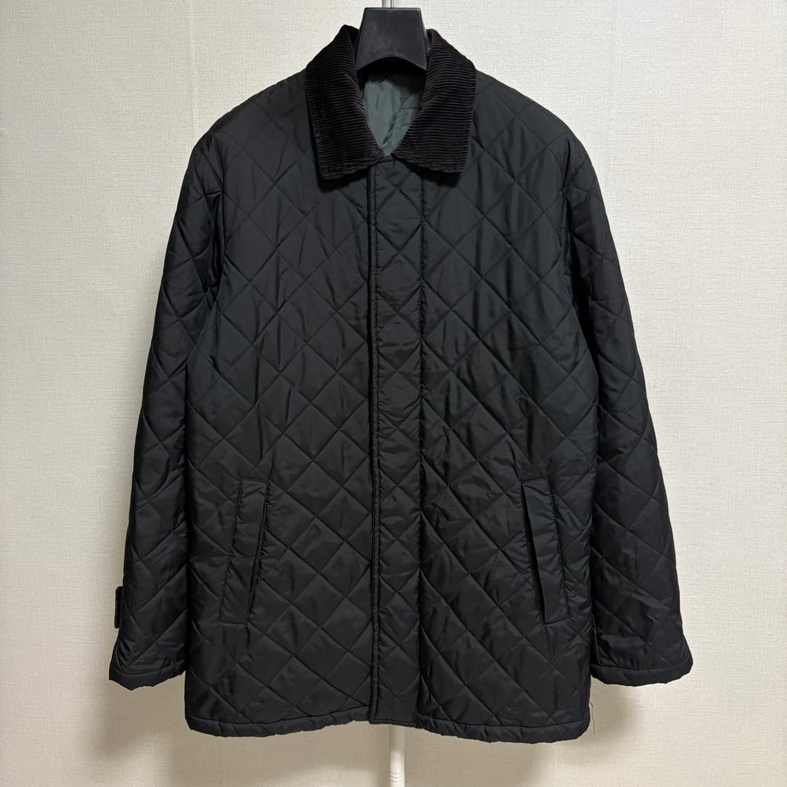 유니클로 코듀로이 퀼팅 자켓 / 블랙, L 상품이미지1
