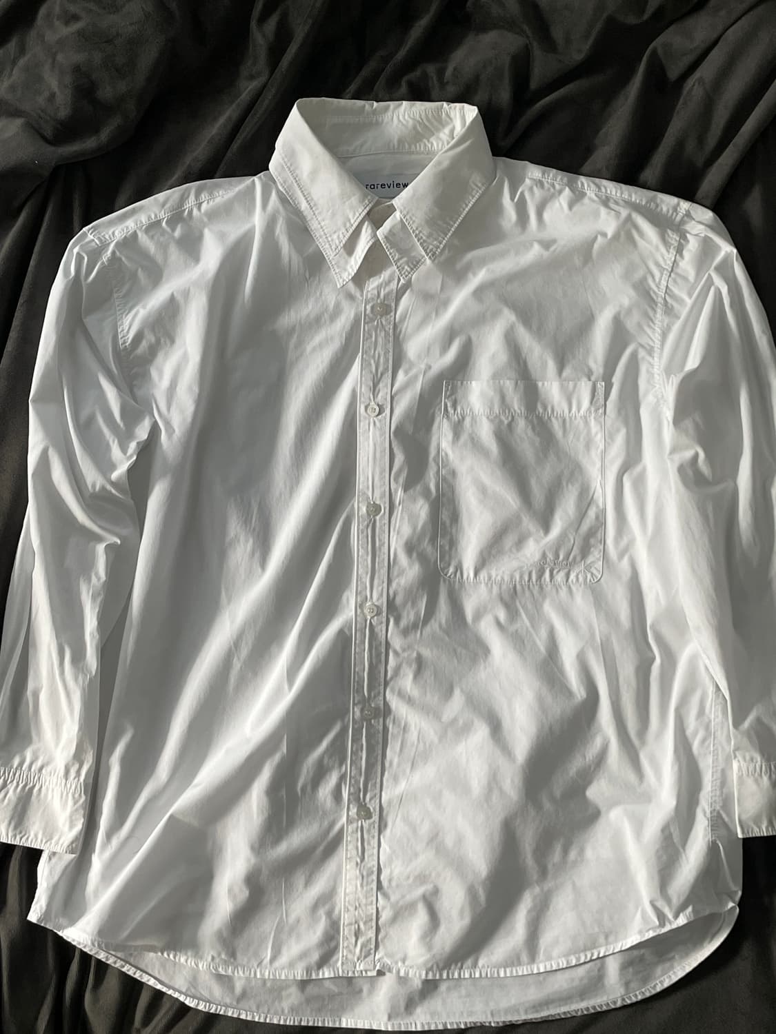 레어뷰 rareview 한섬 eql 더블 레이어어드 화이트 셔츠 L 상품이미지1