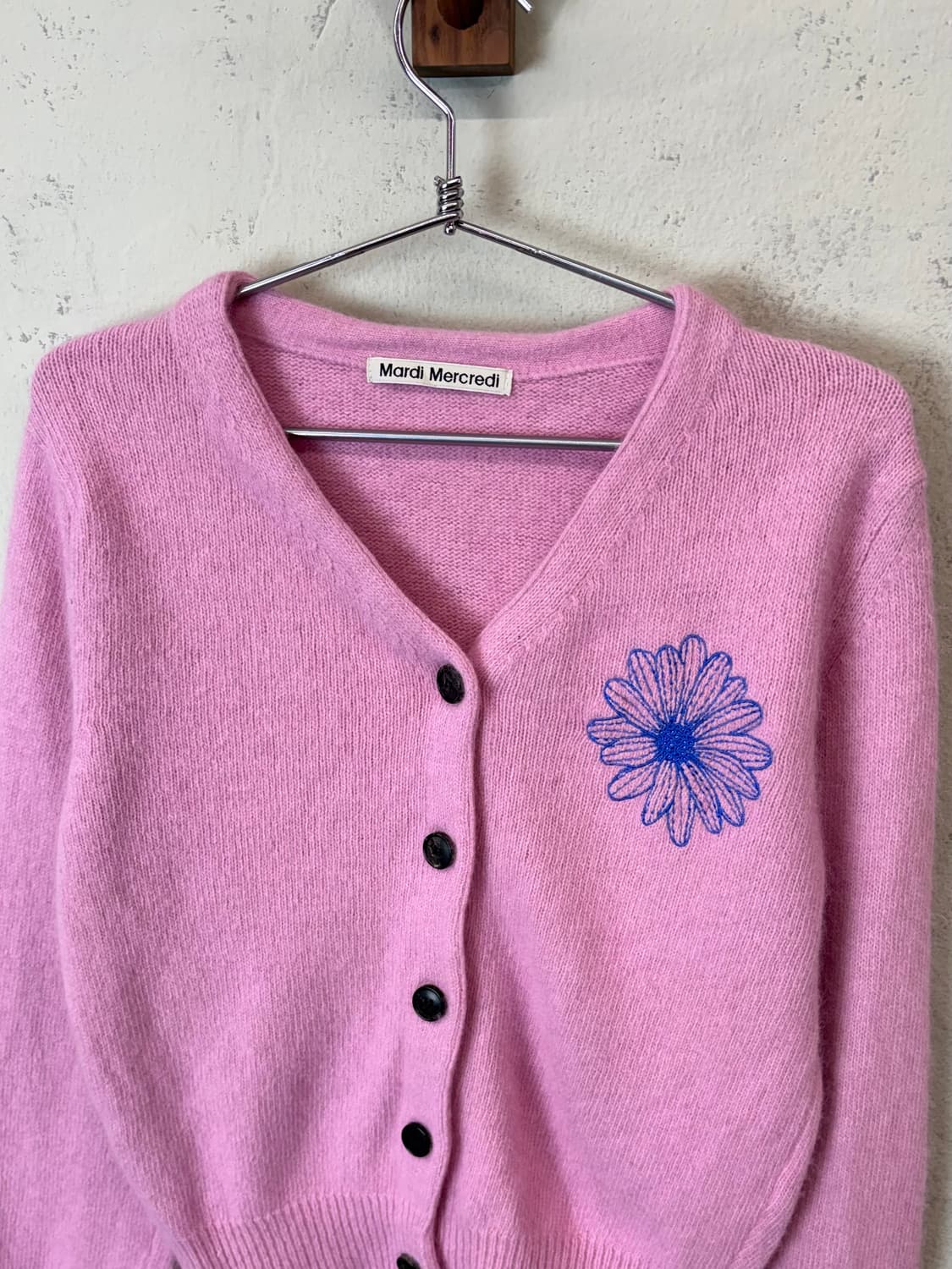 마르디메크르디 플라워 라쿤 울 가디건 상품이미지4