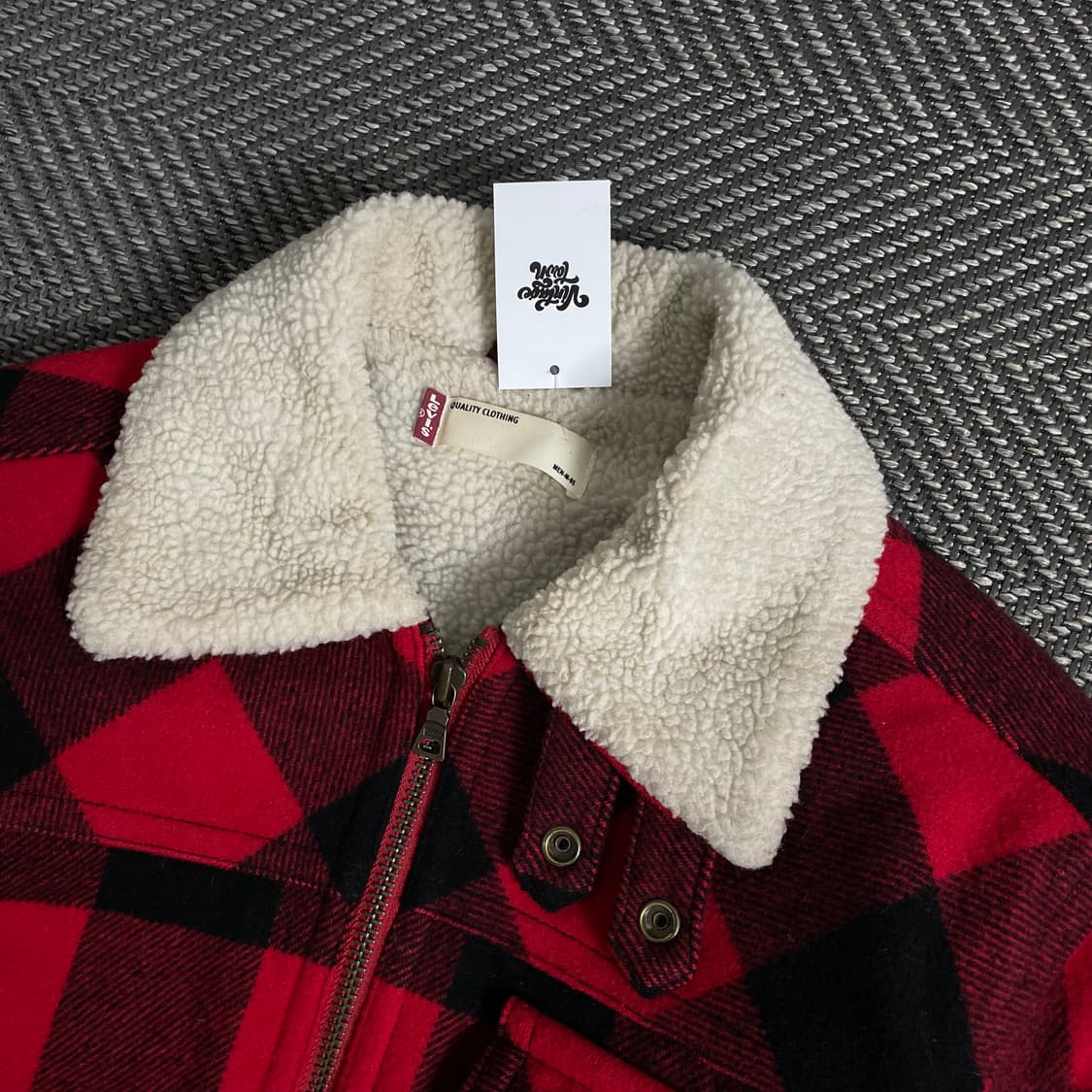 리바이스 USA 버팔로 체크 쉐르파 자켓y 3358 상품이미지5