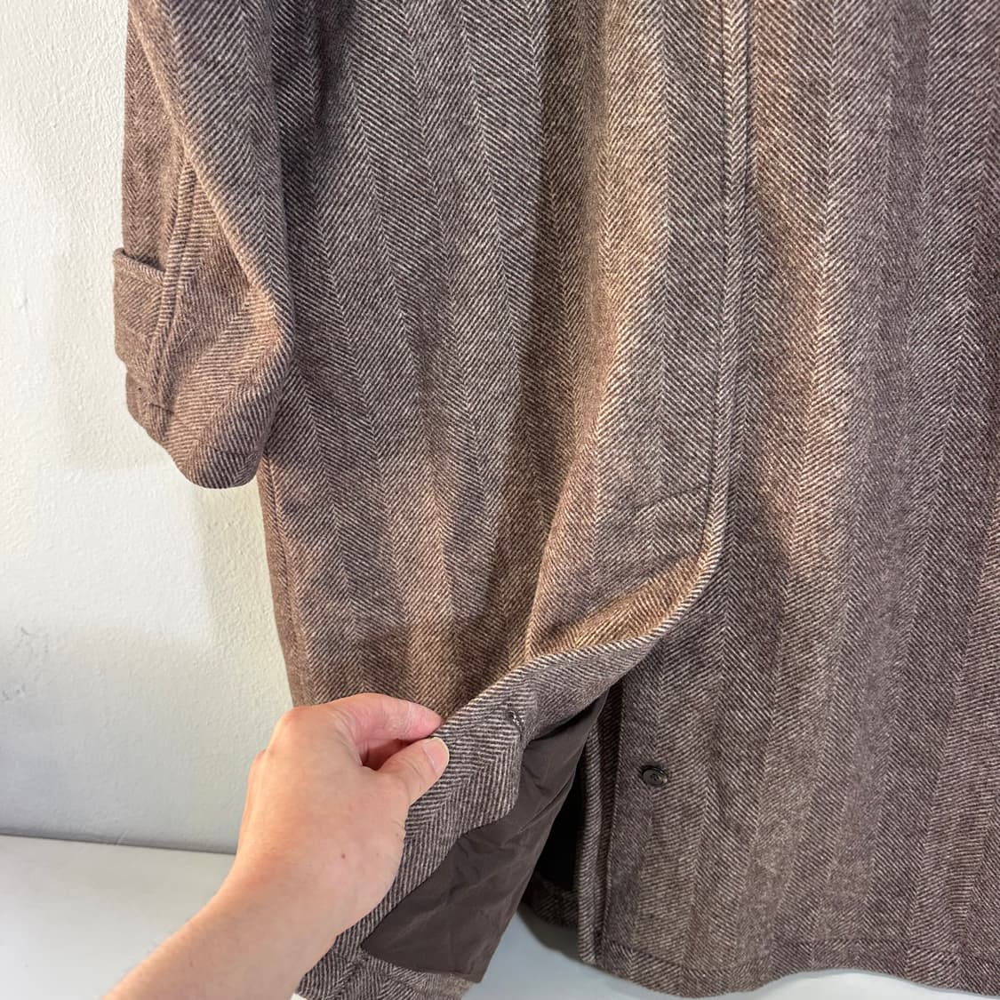 S 95 커버낫 헤링본 발마칸코트 상품이미지6