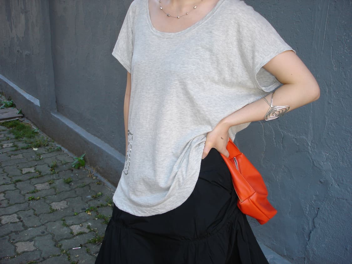 Tsumori Chisato logo Uneck T 상품이미지7