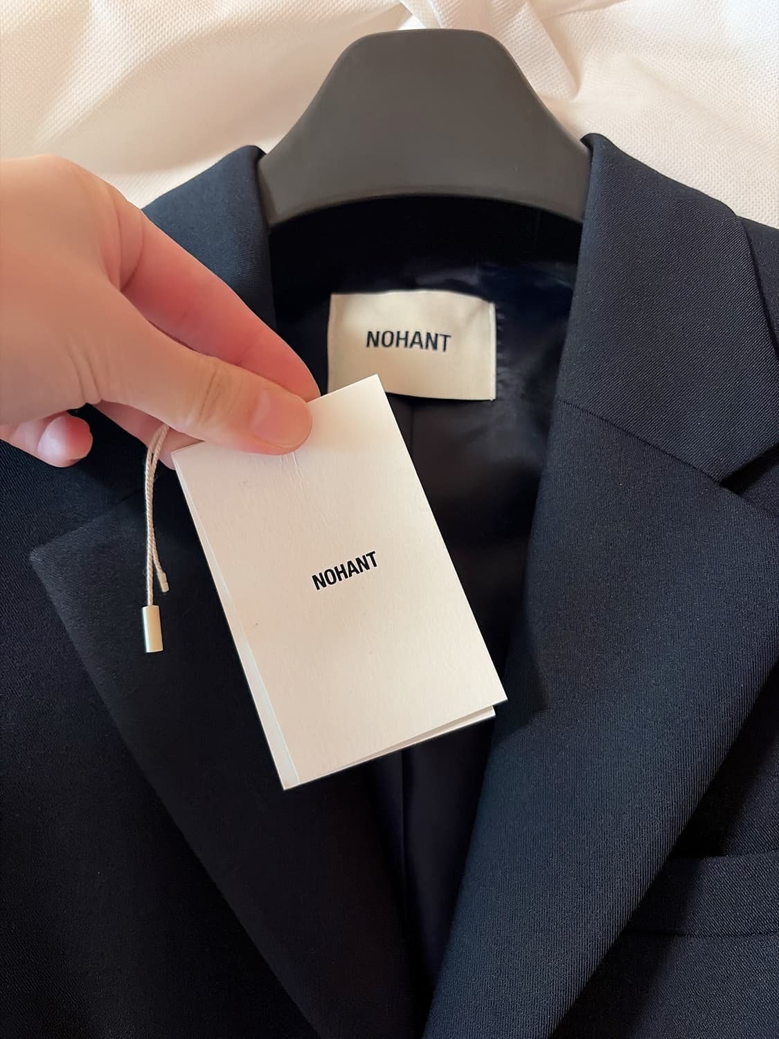 노앙 NOHANT 싱글 브레스트 자켓 네이비 M 판매합니다 ! 상품이미지6