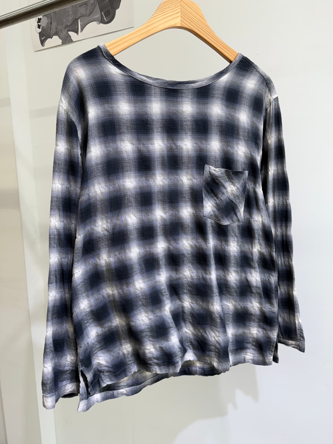 FUZZY (Made in Japan) 체크 롱슬리브 상품이미지2