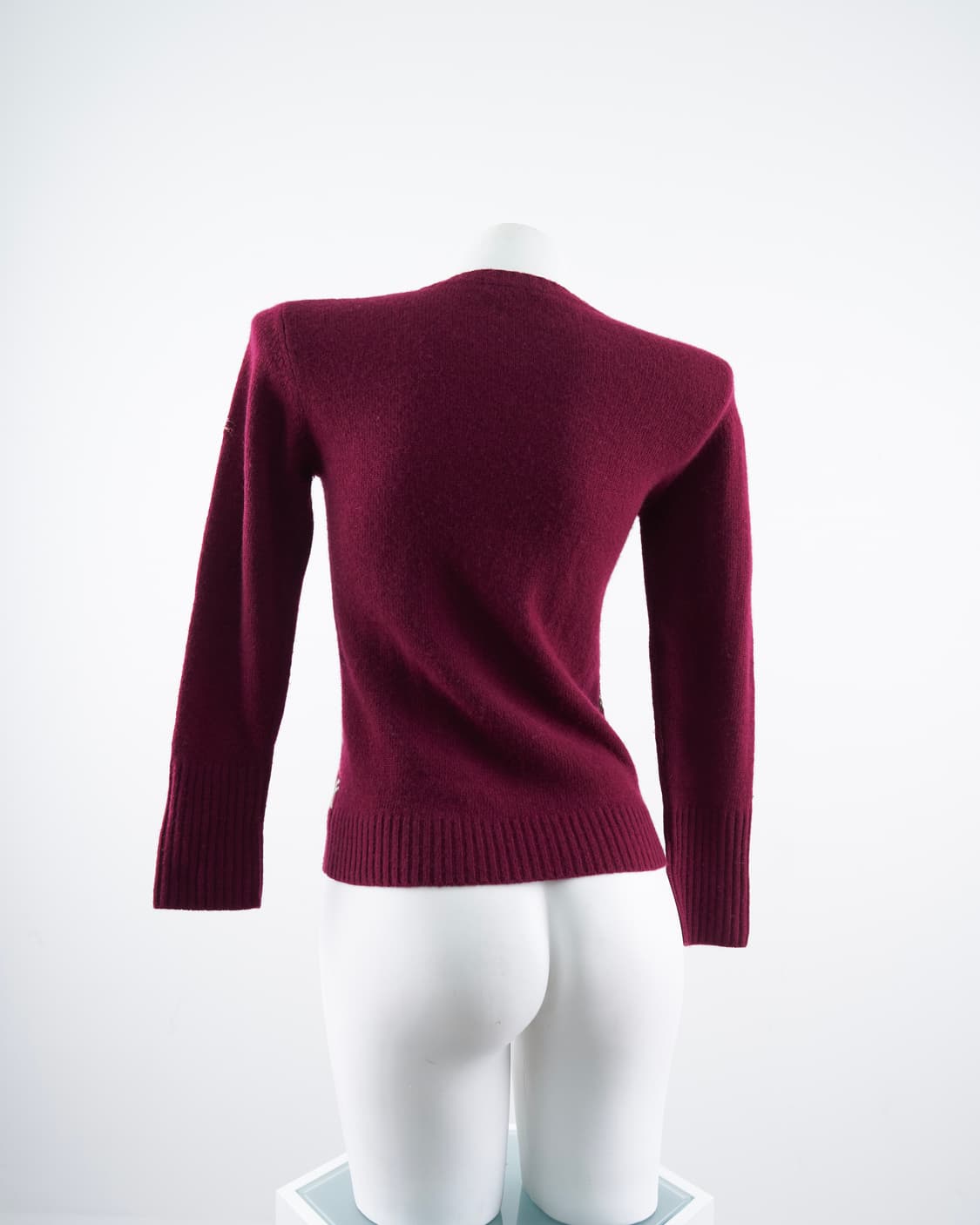 Burberry 노바체크 버건디 울 니트 상품이미지2