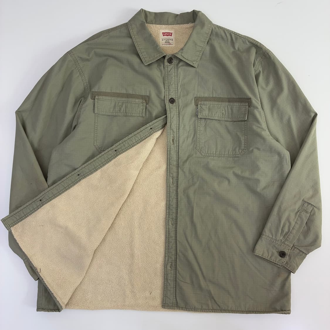 Levi's 리바이스 화이탭 쉐르파 립스탑 워크 투포켓 셔츠 상품이미지3