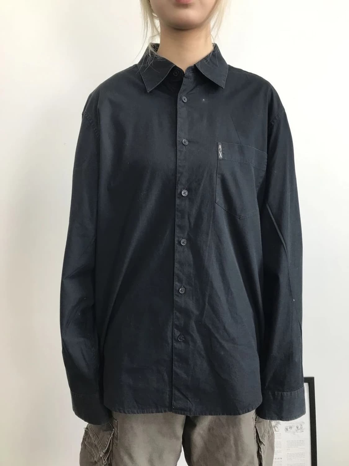 Armani Exchange Black Shirt 상품이미지2