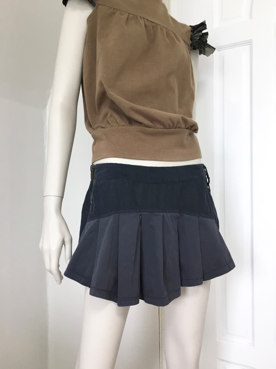 Italy made Vintage Pleats Mini Skirt 상품이미지2