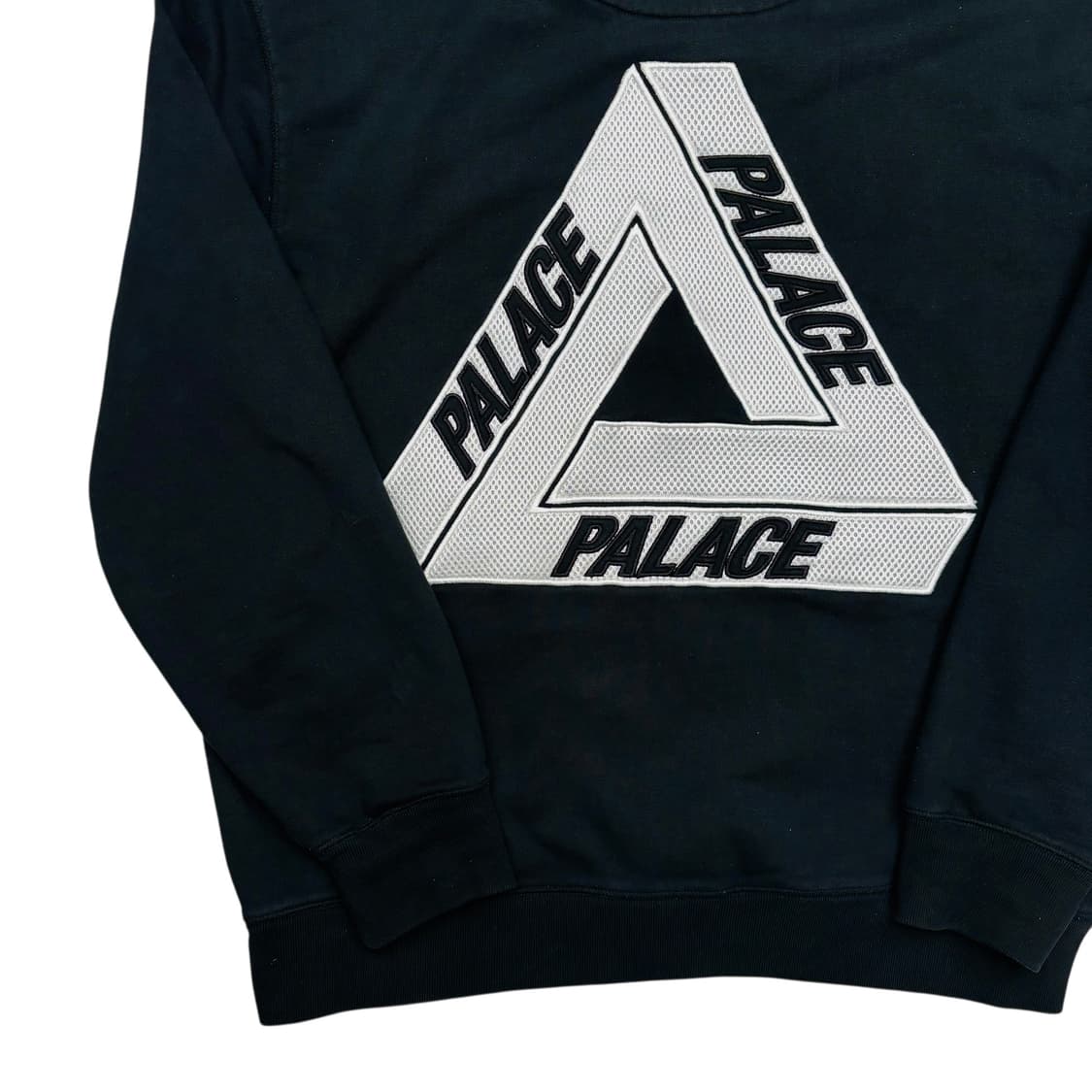 팔라스 트라이메쉬 빅 자수 로고 블랙 후드티 XL 상품이미지3