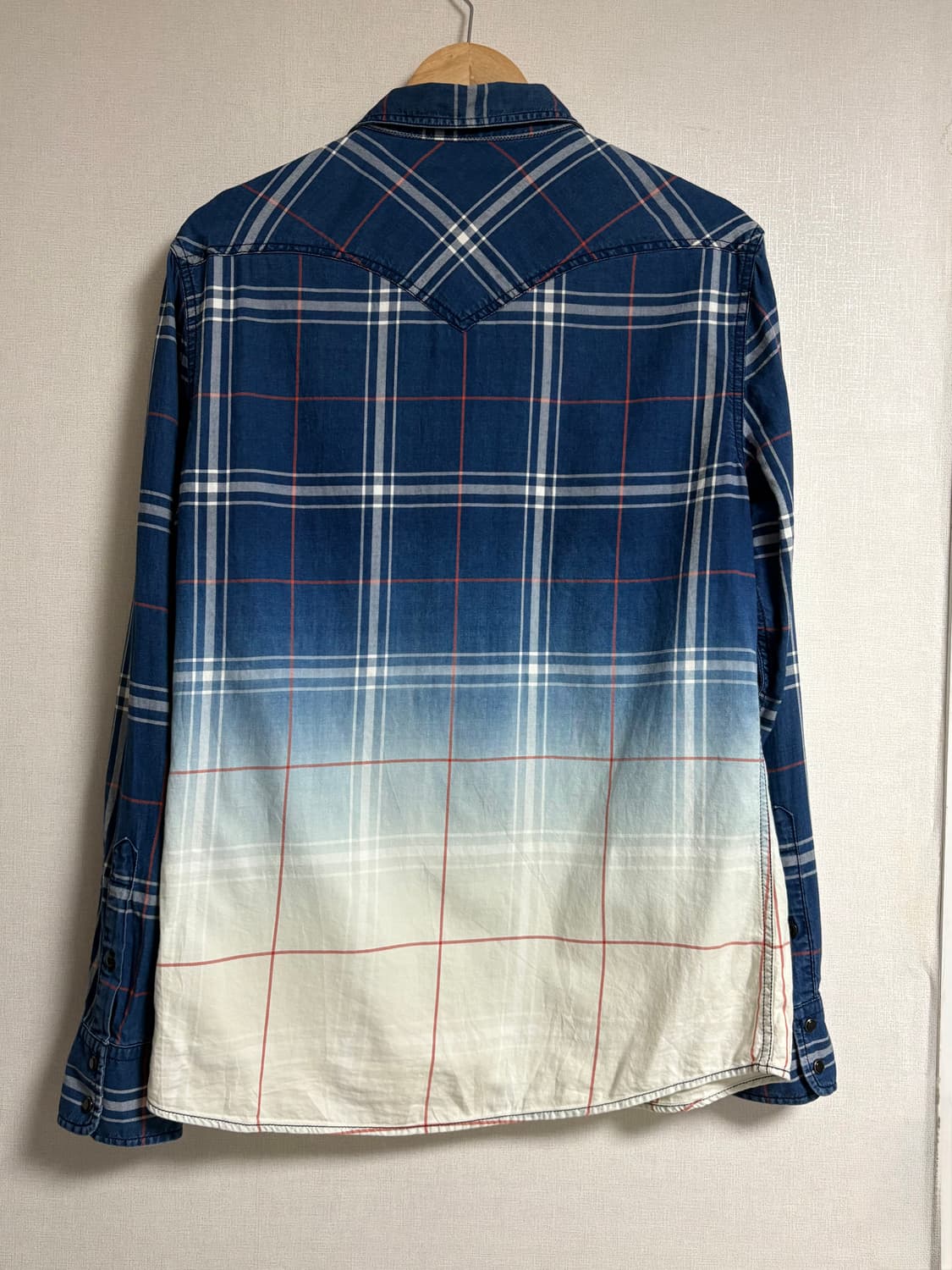 디젤 체크 셔츠 상품이미지3