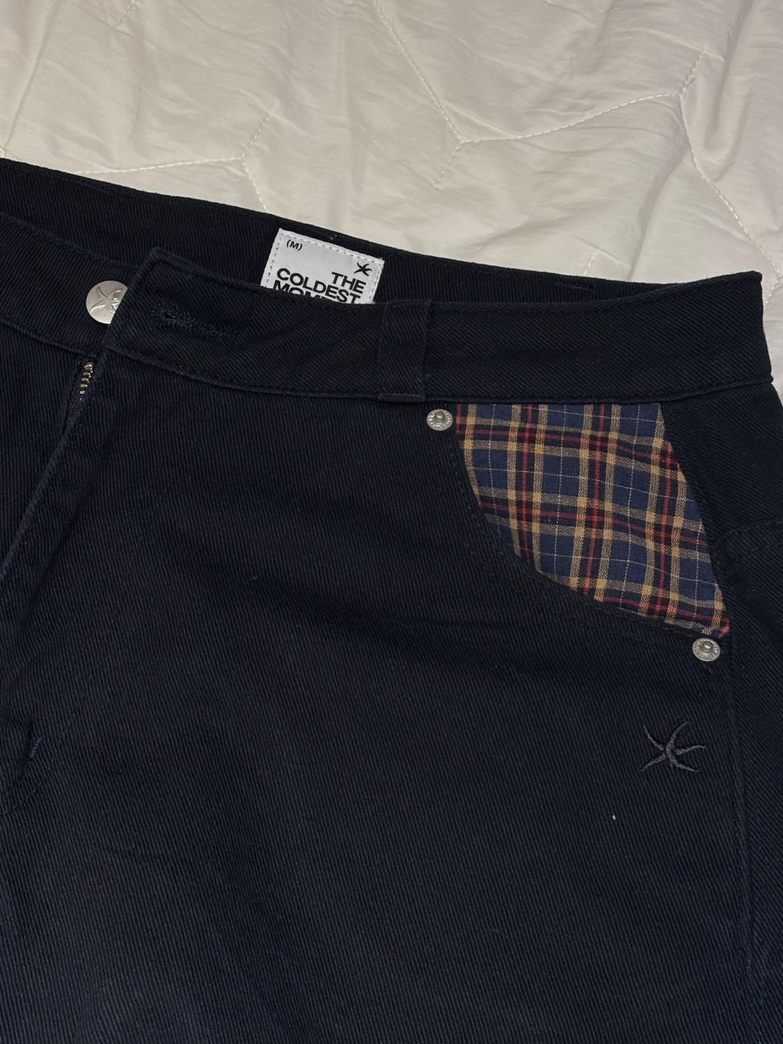 TCM check pocket half pants (navy) 상품이미지4