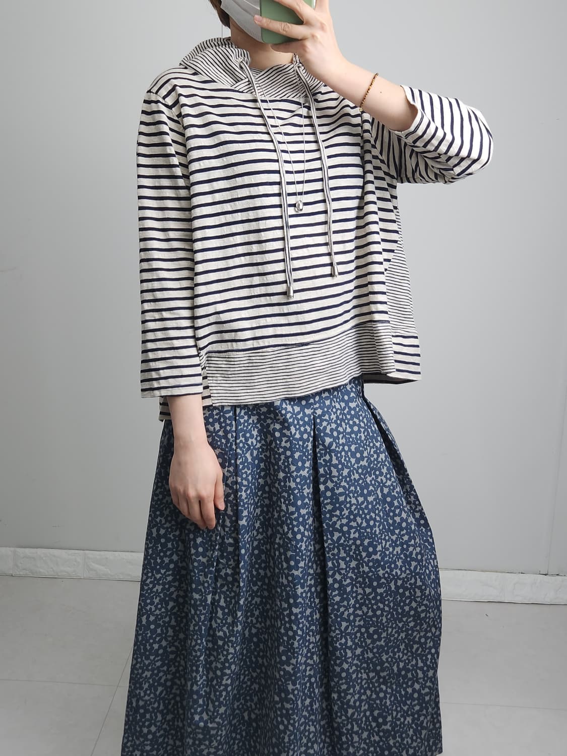 스트라이프 셔링 롱 슬리브 상품이미지5