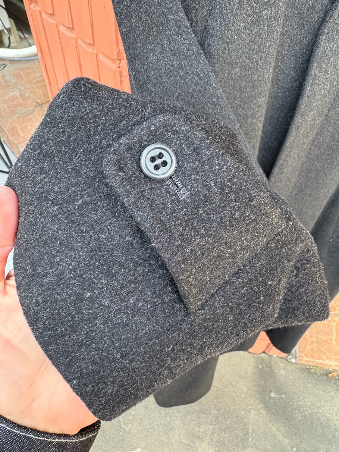 Japanese Vintage 울 100% 맥코트 상품이미지2