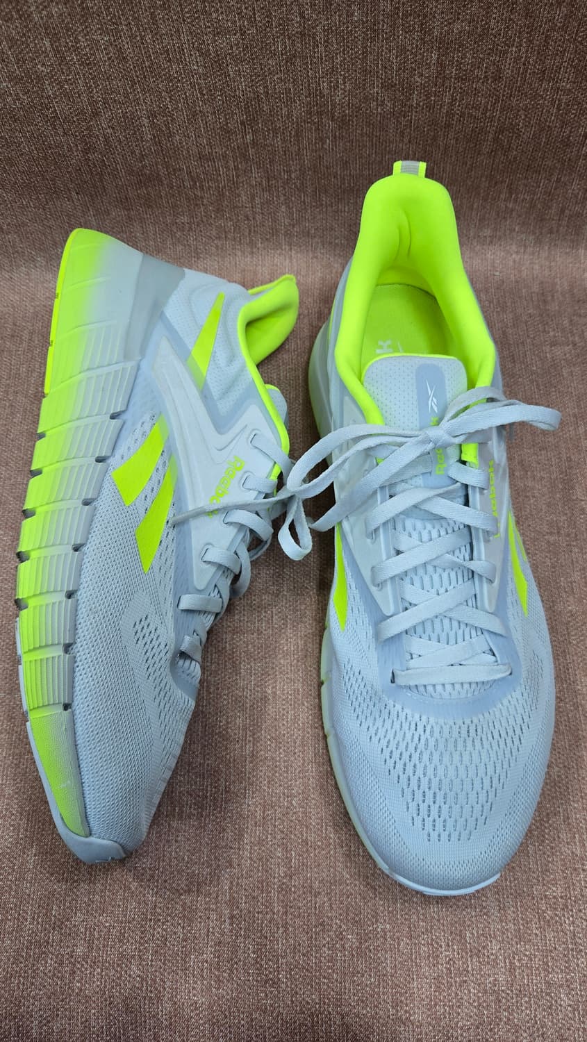 리복 미착용 310mm- 나노 짐 문 화이트  라임 트레이닝 스니커즈 상품이미지1