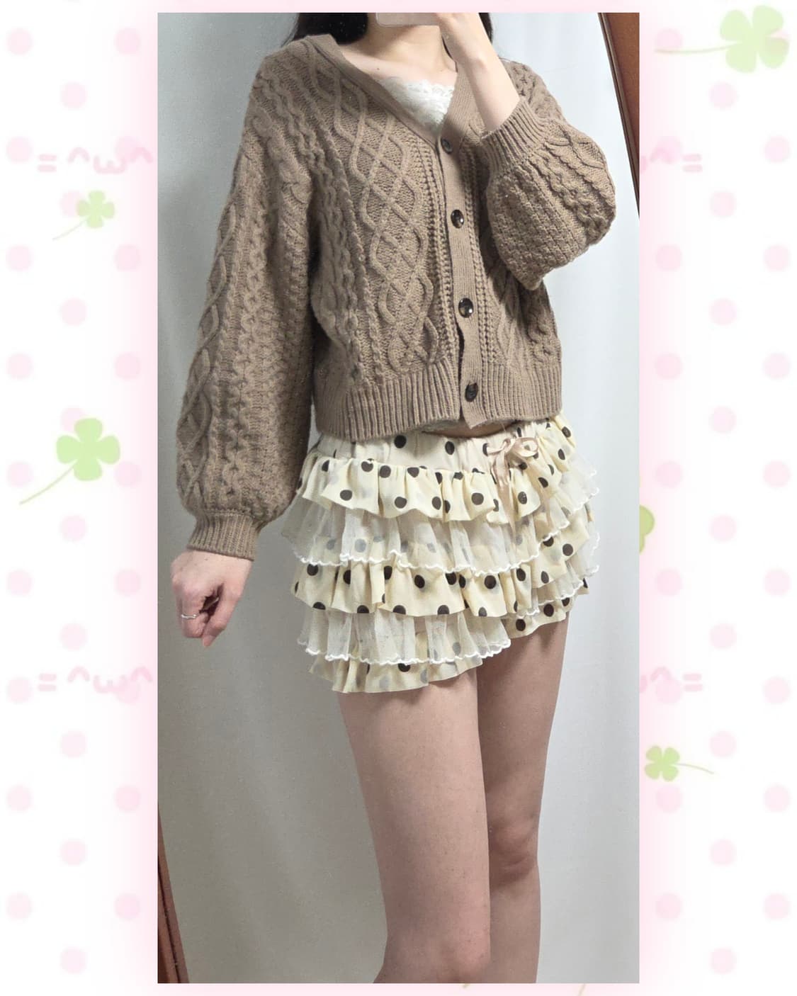 잉그니 코코아 케이블 가디건 상품이미지2