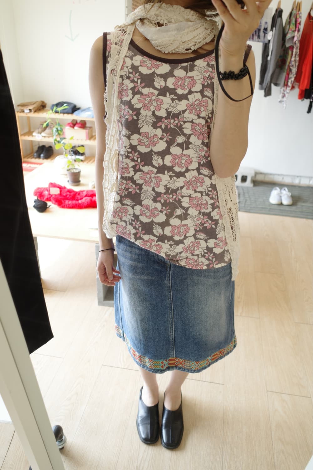 vintage flower sleeveless 상품이미지2