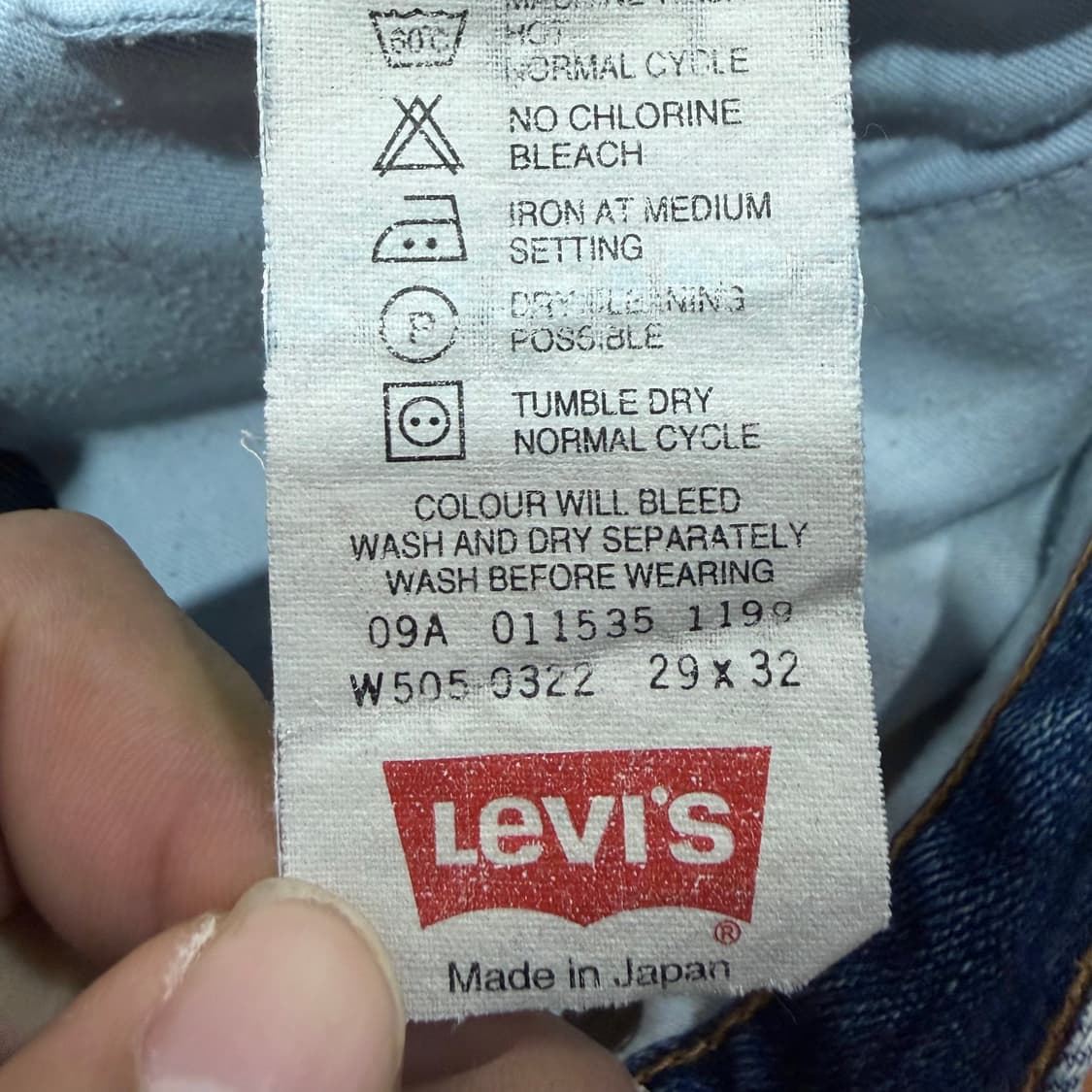 리바이스 505 레귤러 중청 데님 (29) 상품이미지6