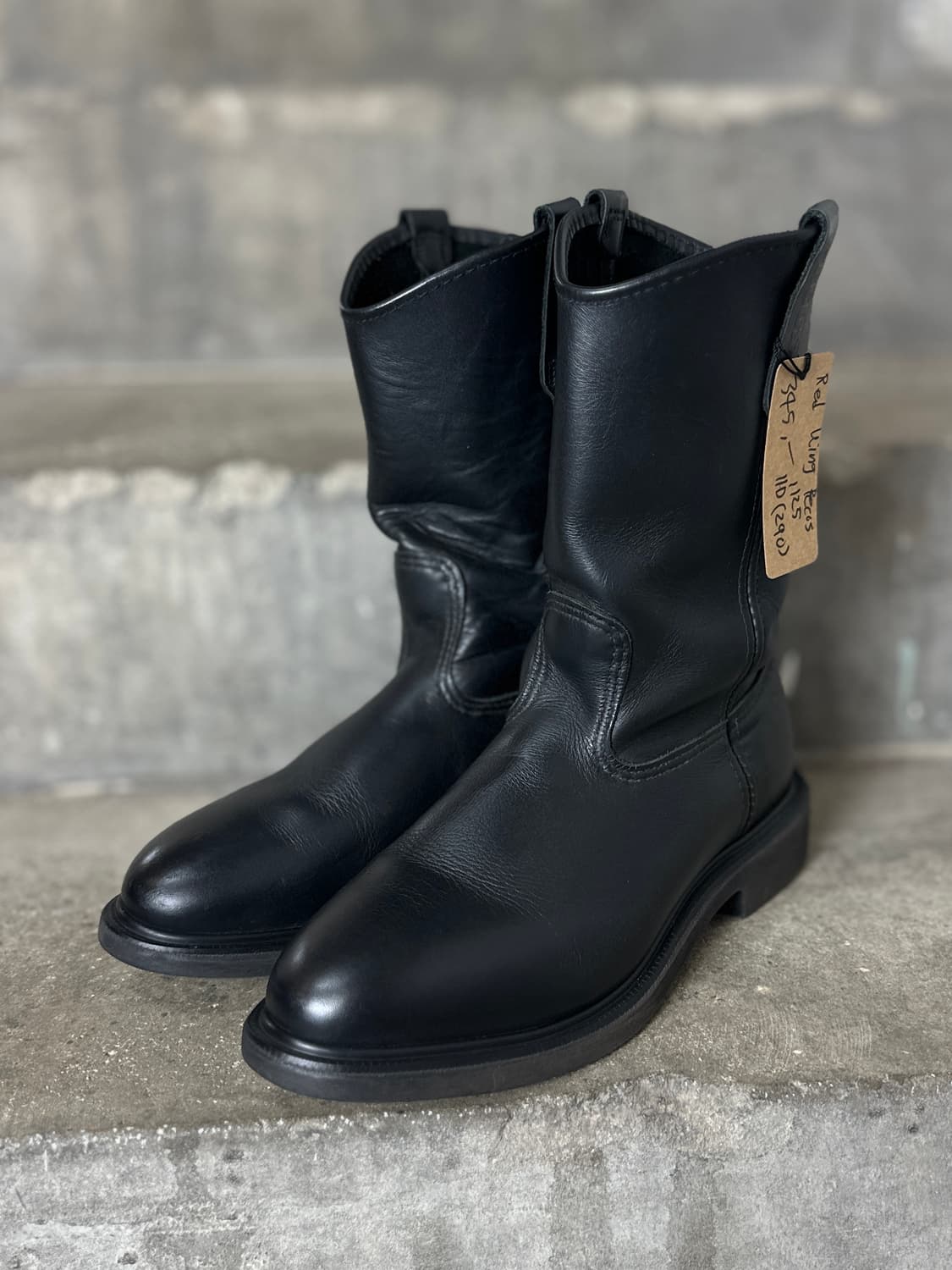 00's OG USA Made 레드윙 1125 페코스 블랙 웨스턴 부츠 상품이미지2