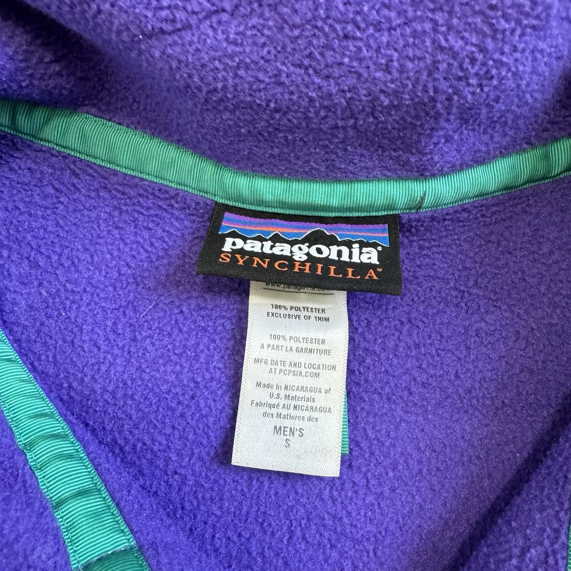 10FW 파타고니아 신칠라 스냅-T 퍼플/네이비 상품이미지4