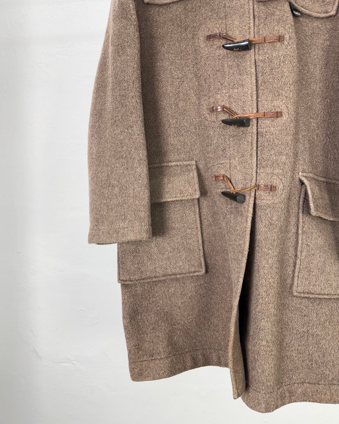 글로버 올 브라운 헤비 울 더플 후디 코트 상품이미지4