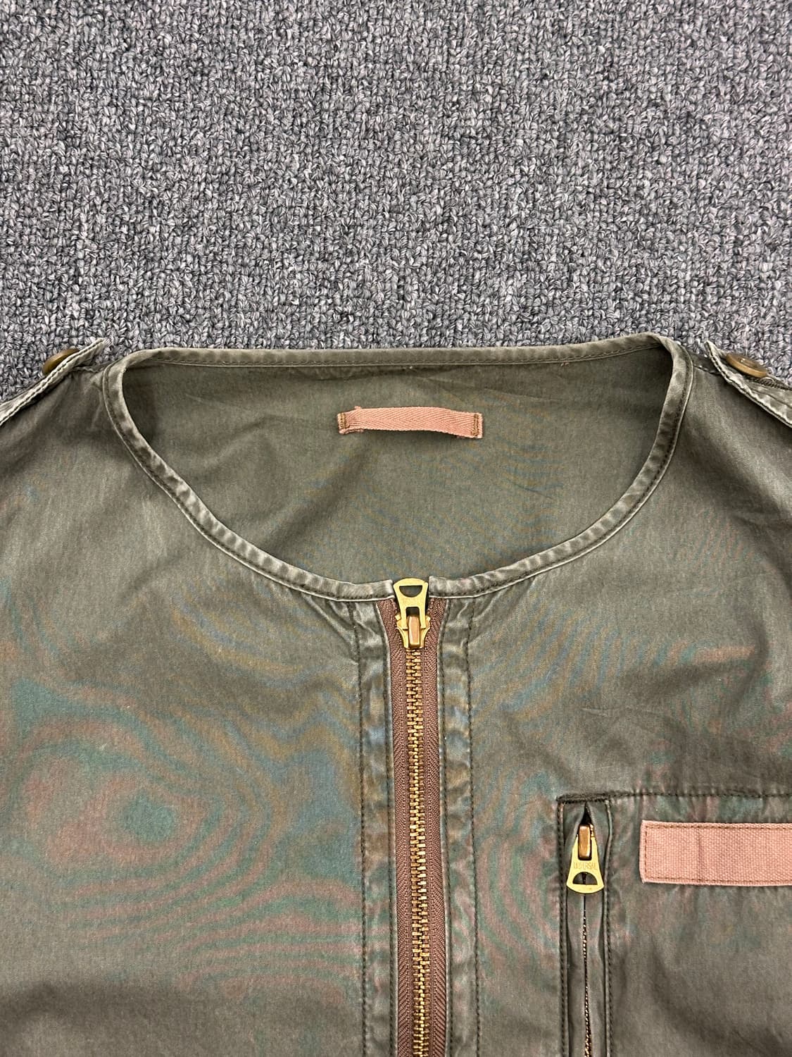 38)Macphee vintage 카키 투포켓 집업 자켓 상품이미지3