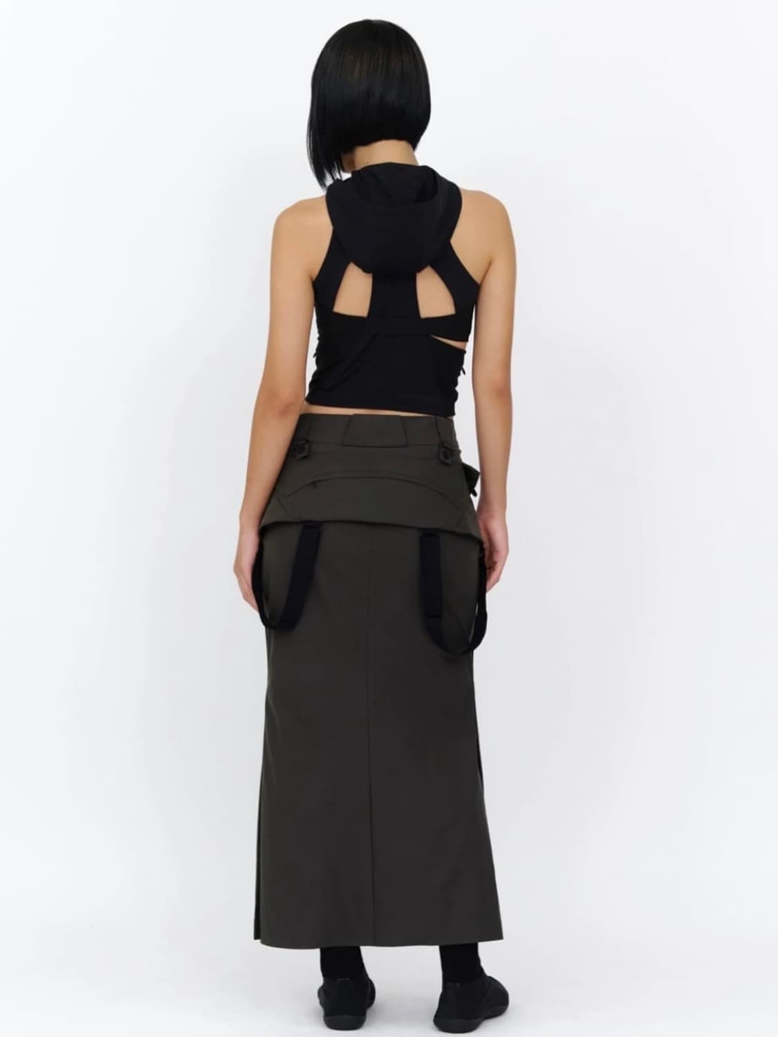 HYEINSEO hooded sleeveless black 상품이미지1
