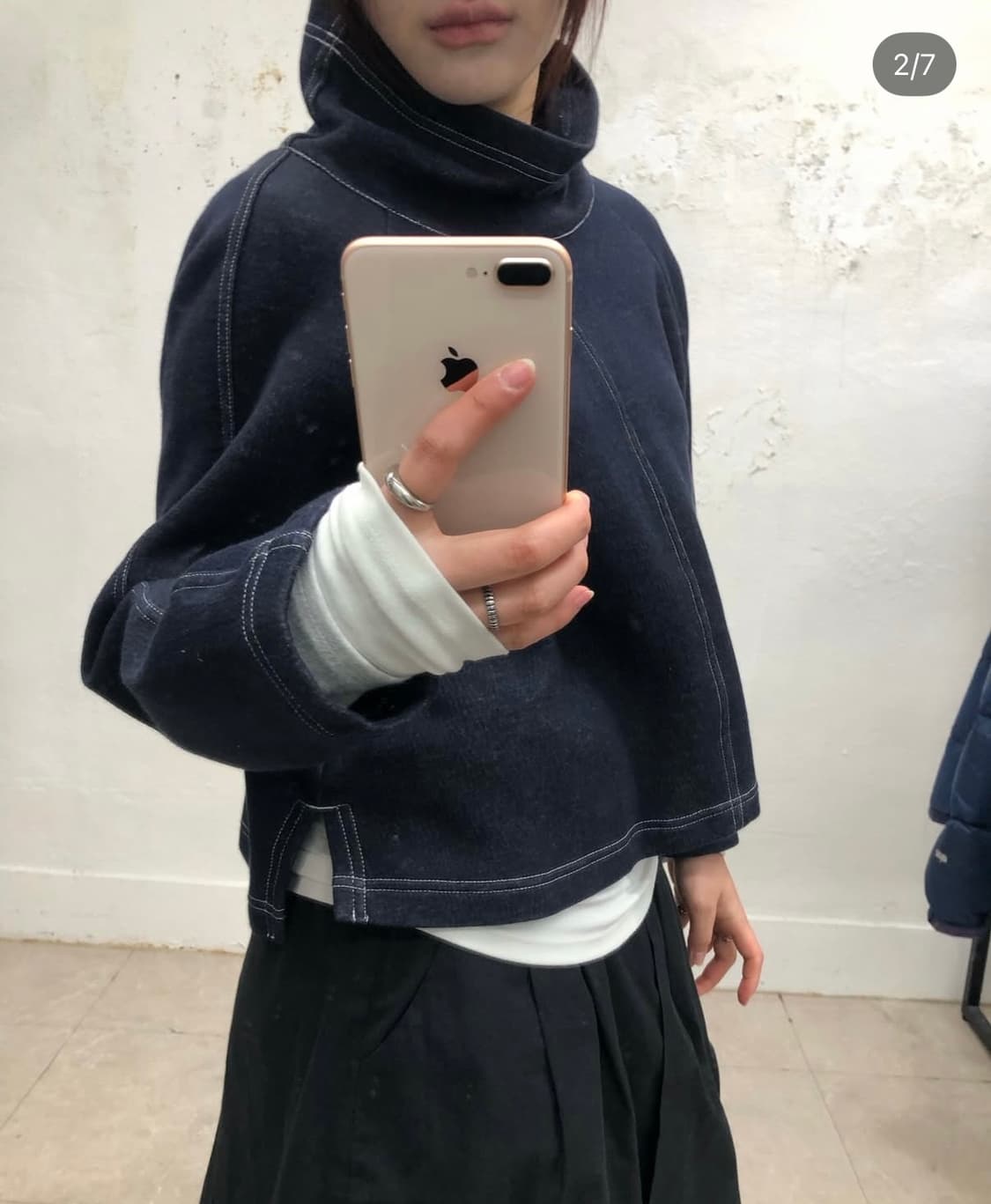 히로코 코시노 터틀넥 탑 상품이미지2