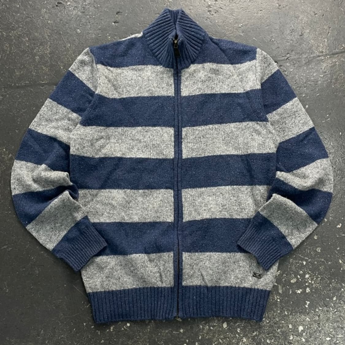 100 헨리코튼 니트집업  상품이미지1