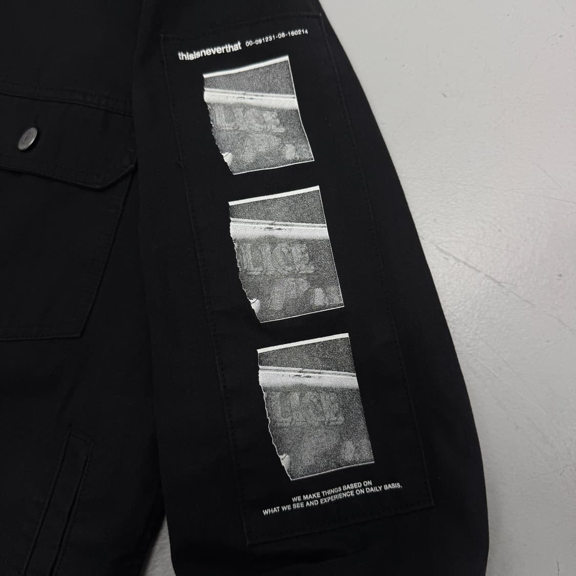 디스이즈네버댓 흑청 데님 트러커 자켓 상품이미지5